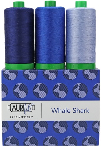 Whale Shark Aurifil 40 wt 2021 Color Builders Thread Box