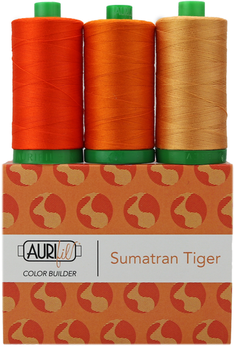 Sumatran Tiger Aurifil 40 wt 2021 Color Builders Thread Box