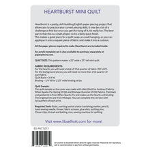 Load image into Gallery viewer, Heartburst EPP Quilt Kit (Cardstock Templates) - Libs Elliott