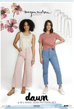 Load image into Gallery viewer, Dawn Jeans 4 in 1 Jean Pattern Set - Megan Nielsen Patterns