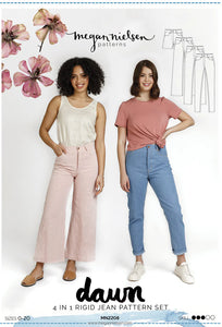 Dawn Jeans 4 in 1 Jean Pattern Set - Megan Nielsen Patterns