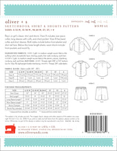 Load image into Gallery viewer, Sketchbook Shirt and Shorts Pattern - Oliver and S