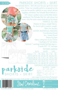 Parkside Shorts and Skirt Pattern - Sew Caroline