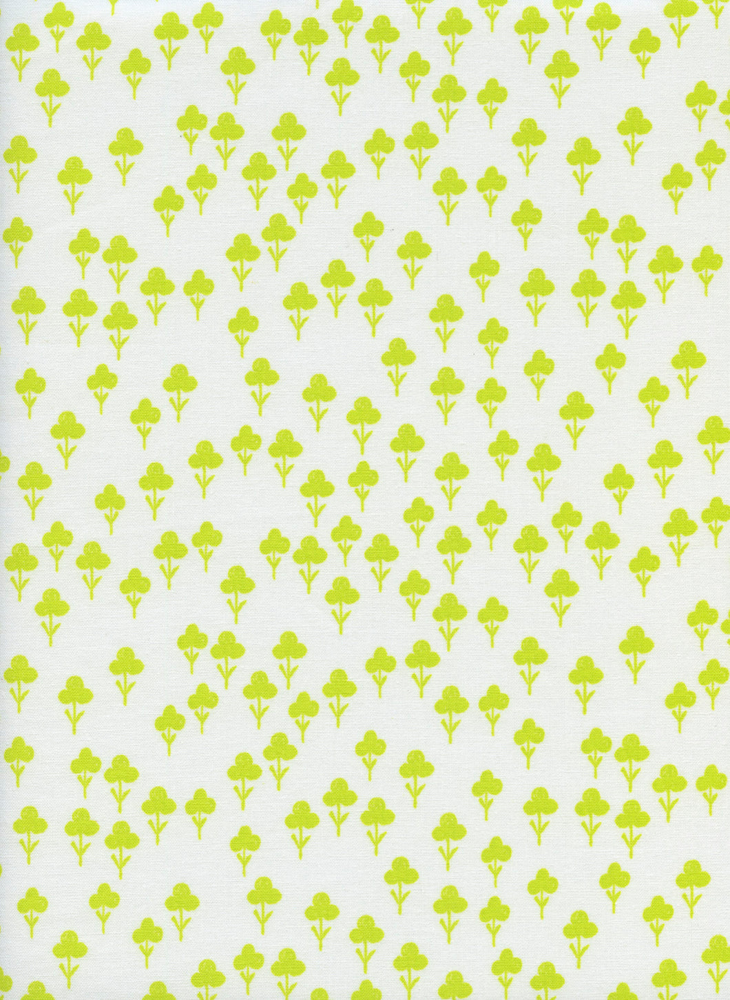 Image of Clovers in Yellow - Cotton and Steel - Sarah Watts - Front Yard